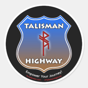 Talisman-Highway RuneQueen Runder Aufkleber