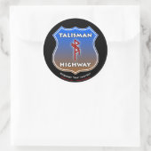 Talisman Highway RuneQueen Runder Aufkleber (Tasche)