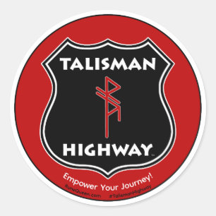 Talisman-Highway RuneQueen Runder Aufkleber