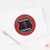 Talisman-Highway RuneQueen Runder Aufkleber (Umschlag)