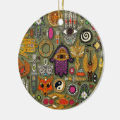 Talisman-Moos Keramik Ornament (Links)