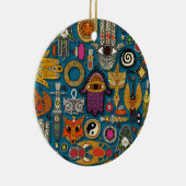Talisman Pfau Keramik Ornament (Rechts)