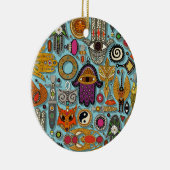 Talisman-Pool Blau Keramik Ornament (Rechts)