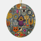 Talisman-Schiefer Keramik Ornament (Links)