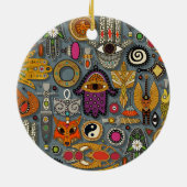 Talisman-Schiefer Keramik Ornament (Hinten)