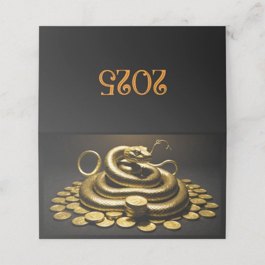 TALISMAN - WOHLSTAND - LUCK - GELD - 2025 PLATZKARTE (Außenseite Aufgefaltet)