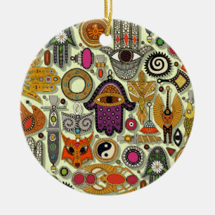 Talismane Honigmelone Keramik Ornament