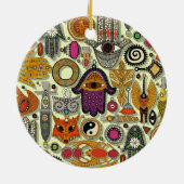 Talismane Honigmelone Keramik Ornament (Hinten)