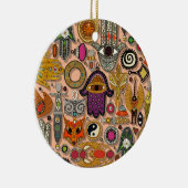Talismane Pfirsichflaum Keramik Ornament (Rechts)