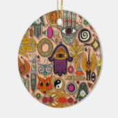 Talismane Pfirsichflaum Keramik Ornament (Links)
