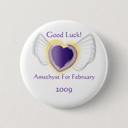 Talismanic wie Knopf Februar Button (Vorderseite)