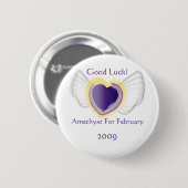 Talismanic wie Knopf Februar Button (Vorne & Hinten)