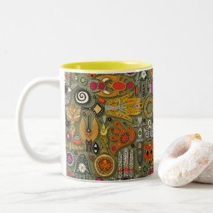 Talismans-Moos Zweifarbige Tasse