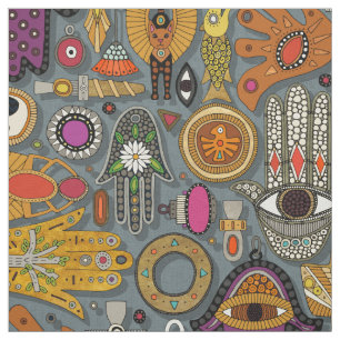 TALISMANS Schiefer Fabric Stoff