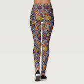 TALISMANS violett-blaue Leggings (Rückseite)