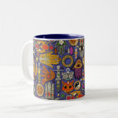 Talismans violett zweifarbige tasse (Vorderseite Links)