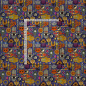 TALISMANS violettes blauer Stoff (Kachel)