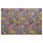 TALISMANS violettes blauer Stoff (Fat Quarter (45,7 x 55,9 cm))