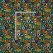 TALISMANS Viridigrün Stoff (Kachel)