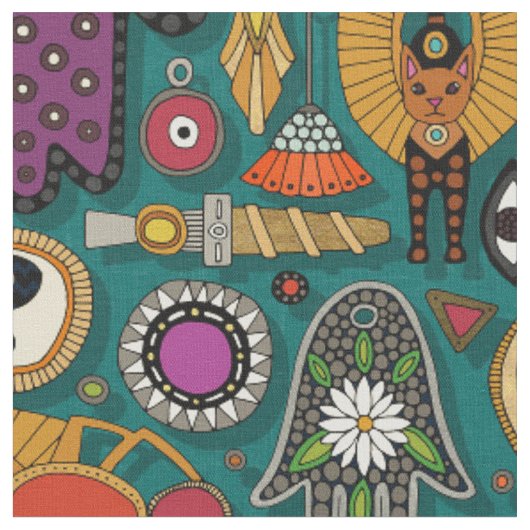 TALISMANS Viridigrün Stoff (Nahaufnahme)