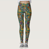 TALISMANS viridische grüne Leggings (Vorderseite)