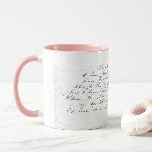 Talithas Lied-Texte Tasse (Mit Donut)