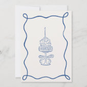 Talk 30 To Me Whimsical Doodle Art 30th Birthday Einladung (Rückseite)