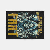 Talk Behind Your Back Fart Skeleton Funny Saying M Fleecedecke (Vorderseite (Horizontal))