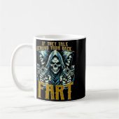 Talk Behind Your Back Fart Skeleton Funny Saying M Kaffeetasse (Links)