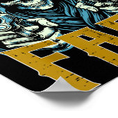 Talk Behind Your Back Fart Skeleton Funny Saying M Poster (Ecke)