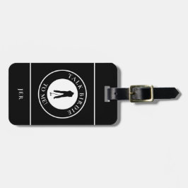 Talk Birdie Lustiger personalisierter Golfer für H Gepäckanhänger