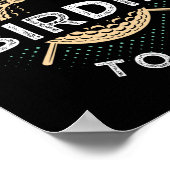 Talk Birdie To Me Funny Golf Player Pun Golfer  Poster (Ecke)