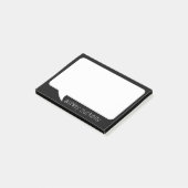 Talk Bubble Individuelle Name und PICK Hintergrund Post-it Klebezettel (angewinkelt)