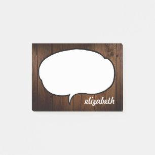 Talk Bubble Personalisiert Name Post-it Klebezettel
