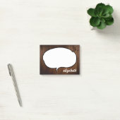 Talk Bubble Personalisiert Name Post-it Klebezettel (Büro)