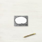 Talk Bubble Personalisiert Name Post-it Klebezettel (Auf Schreibtisch)