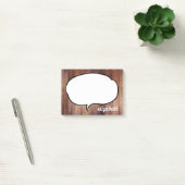 Talk Bubble Personalisiert Name Post-it Klebezettel (Büro)