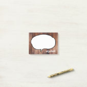 Talk Bubble Personalisiert Name Post-it Klebezettel (Auf Schreibtisch)