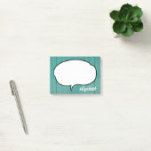 Talk Bubble Personalisiert Name Post-it Klebezettel (Büro)