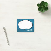 Talk Bubble Personalisiert Name Post-it Klebezettel (Büro)