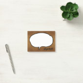 Talk Bubble Personalisiert Name Post-it Klebezettel (Büro)