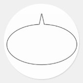 Talk Bubble Sticker (Vorderseite)