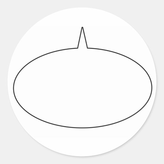 Talk Bubble Sticker (Vorderseite)