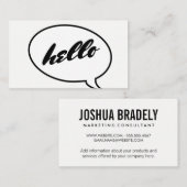 Talk Bubble Visitenkarte (Vorne/Hinten)