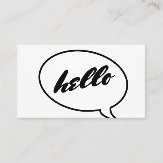 Talk Bubble Visitenkarte (Vorderseite)