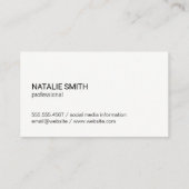 Talk Bubble Visitenkarte (Rückseite)