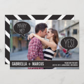 Talk Bubbles Wedding Save the Date Cards (Vorne/Hinten)