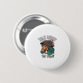 Talk Derby Pferd Vintage Gravur Design Button (Vorne & Hinten)