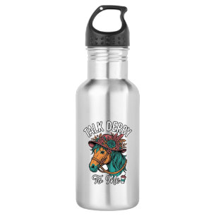 Talk Derby Pferd Vintage Gravur Design Edelstahlflasche