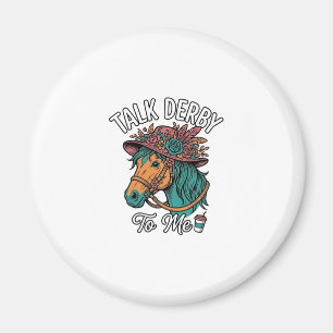 Talk Derby Pferd Vintage Gravur Design Magnet